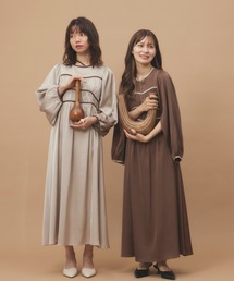 オープンスリーブワンピース