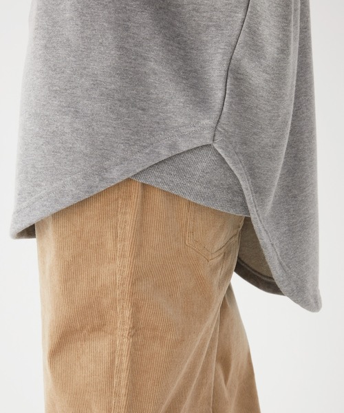 KRIFF MAYER Lady's Collection（クリフメイヤーレディースコレクション）の「ミニ裏毛アメカジBIGチュニック（Tシャツ/カットソー・レディース・チャコール/グレー/カラフル/カーキ/パープル/その他5・MEDIUM/LARGE）」の12枚目の写真