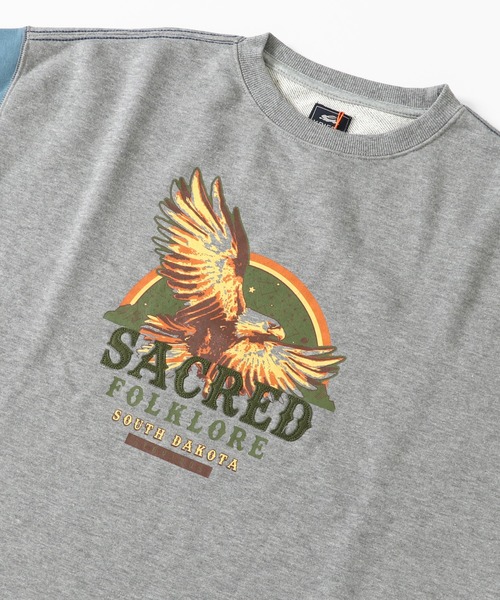 KRIFF MAYER Lady's Collection（クリフメイヤーレディースコレクション）の「ミニ裏毛アメカジBIGチュニック（Tシャツ/カットソー・レディース・チャコール/グレー/カラフル/カーキ/パープル/その他5・MEDIUM/LARGE）」の20枚目の写真