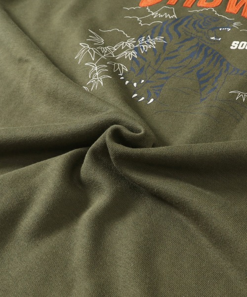 KRIFF MAYER Lady's Collection（クリフメイヤーレディースコレクション）の「ミニ裏毛アメカジBIGチュニック（Tシャツ/カットソー・レディース・チャコール/グレー/カラフル/カーキ/パープル/その他5・MEDIUM/LARGE）」の8枚目の写真