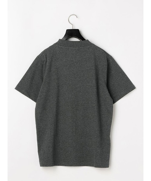 TRANS CONTINENTS（トランスコンチネンツ）の「TRANS CONTINENTS　シルケット　ハイネックTシャツ　ホワイト/グレー/ネイビー（Tシャツ/カットソー・メンズ・ホワイト/チャコールグレー/ネイビー・LL/M/L）」の12枚目の写真