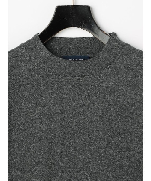 TRANS CONTINENTS（トランスコンチネンツ）の「TRANS CONTINENTS　シルケット　ハイネックTシャツ　ホワイト/グレー/ネイビー（Tシャツ/カットソー・メンズ・ホワイト/チャコールグレー/ネイビー・LL/M/L）」の14枚目の写真