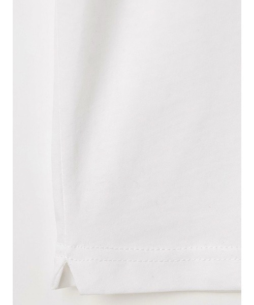 TRANS CONTINENTS（トランスコンチネンツ）の「TRANS CONTINENTS　シルケット　ハイネックTシャツ　ホワイト/グレー/ネイビー（Tシャツ/カットソー・メンズ・ホワイト/チャコールグレー/ネイビー・LL/M/L）」の7枚目の写真