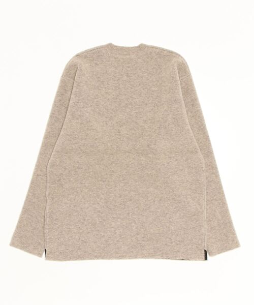 ATTACHMENT（アタッチメント）の「ブークレ ダブルフェイス クルーネックニット / WO/NY LOOP YARN×PE DOUBLE FACE KNIT PULLOVER（Tシャツ/カットソー・メンズ・ブラック/ベージュ/イエロー/ホワイト・2/1/3）」の14枚目の写真