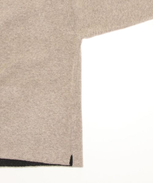 ATTACHMENT（アタッチメント）の「ブークレ ダブルフェイス クルーネックニット / WO/NY LOOP YARN×PE DOUBLE FACE KNIT PULLOVER（Tシャツ/カットソー・メンズ・ブラック/ベージュ/イエロー/ホワイト・2/1/3）」の15枚目の写真