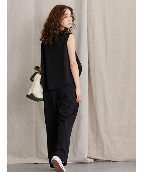 AMERICAN HOLIC(アメリカンホリック)の「ラクラクオールインワン(つなぎ/オールインワン・レディース・ブラック/モカ・M/L)」の6枚目の写真