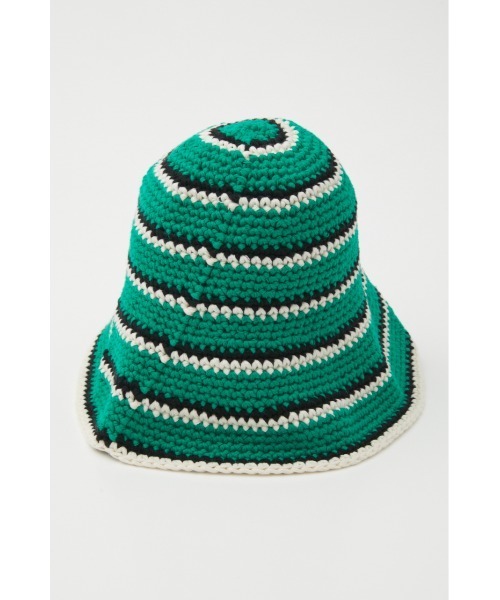 SLY(スライ)の「BORDER KNIT HAT ボーダー ニット ハット(ハット・レディース・グリーン/ベージュ・FREE)」の13枚目の写真