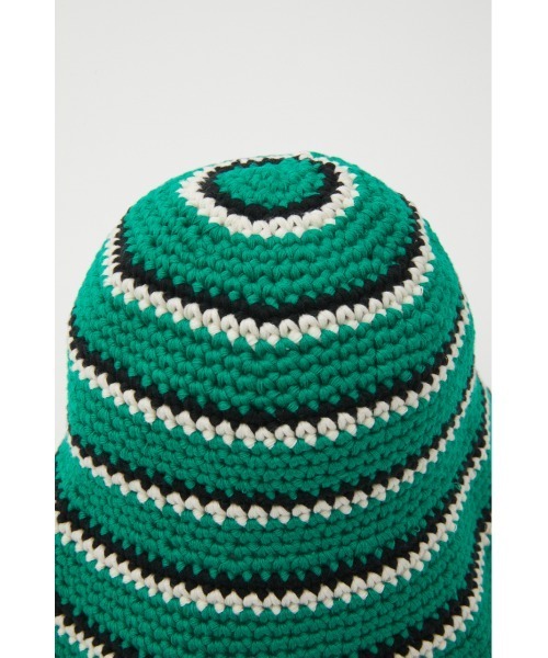 SLY(スライ)の「BORDER KNIT HAT ボーダー ニット ハット(ハット・レディース・グリーン/ベージュ・FREE)」の15枚目の写真
