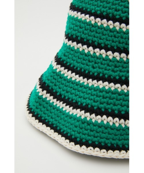 SLY(スライ)の「BORDER KNIT HAT ボーダー ニット ハット(ハット・レディース・グリーン/ベージュ・FREE)」の16枚目の写真