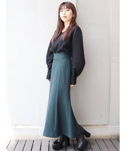 MURUA(ムルーア)の「クロスウエストマーメイドスカート(スカート・レディース・ブラック/グリーン/その他1・1/2)」の13枚目の写真