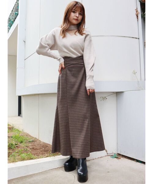 MURUA(ムルーア)の「クロスウエストマーメイドスカート(スカート・レディース・ブラック/グリーン/その他1・1/2)」の10枚目の写真