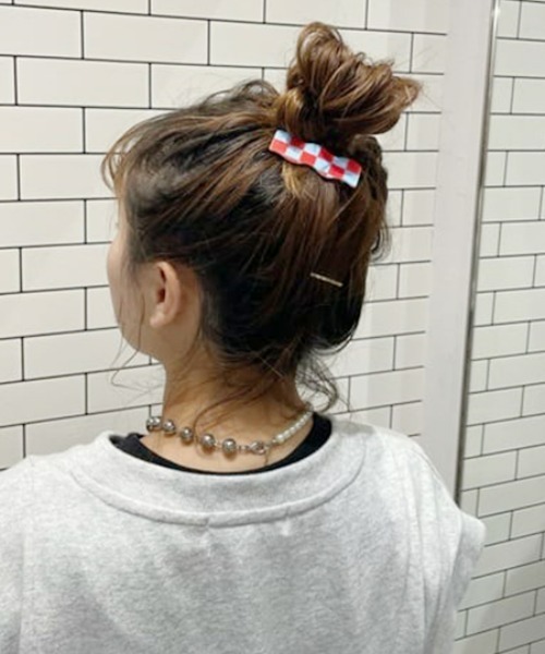 RODEO CROWNS WIDE BOWL（ロデオクラウンズワイドボウル）の「チェッカーフラッグヘアクリップ（バレッタ/ヘアクリップ・レディース・ブルー系その他/ブラック系その他/ピンク系その他・FREE）」の18枚目の写真