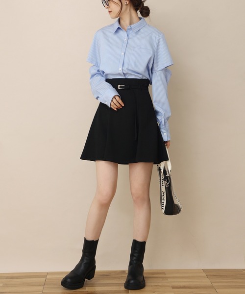 one after another NICE CLAUP（ワンアフターアナザーナイスクラップ）の「袖が取り外せる マルチWAY半袖シャツ（シャツ/ブラウス・レディース・サックスブルー系/オフホワイト/ブラウン/ベージュ・FREE）」の11枚目の写真
