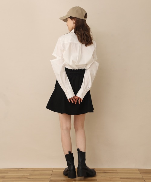 one after another NICE CLAUP（ワンアフターアナザーナイスクラップ）の「袖が取り外せる マルチWAY半袖シャツ（シャツ/ブラウス・レディース・サックスブルー系/オフホワイト/ブラウン/ベージュ・FREE）」の15枚目の写真