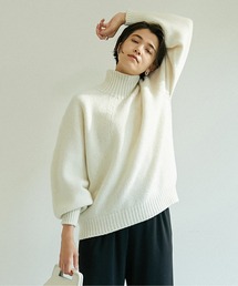 GALLARDAGALANTE | ボリュームスリーブホールニット(ニット/セーター)