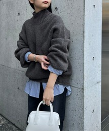 GALLARDAGALANTE | ボリュームスリーブホールニット(ニット/セーター)