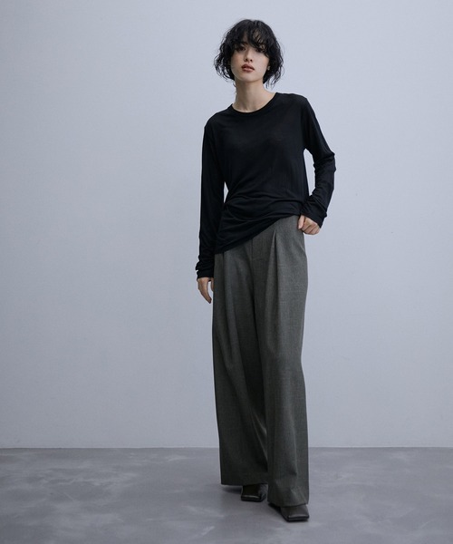 新品 ベースレンジ カットソー Tシャツ X ブラック BASERANGE ベースレンジ Tシャツ LONG SLEEVE TEE TOLS BL 000