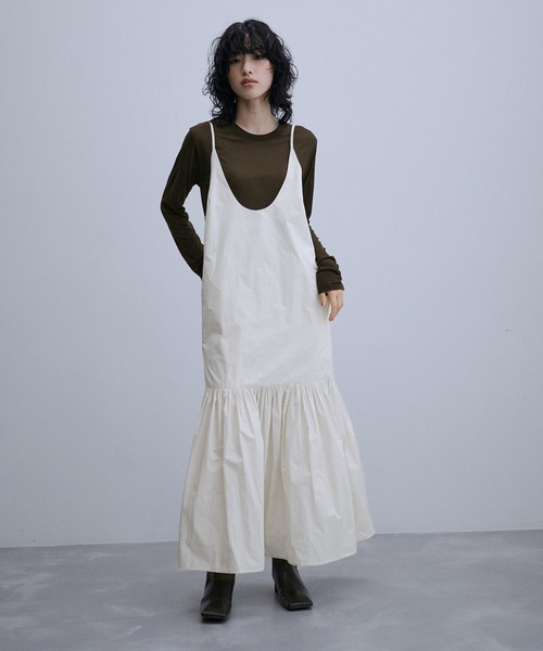 美品　BASERANGE ベースレンジ　リブカットソー　ブラウン　サイズm BASERANGE｜ベースレンジのTシャツ/カットソー（ブラウン/茶色系