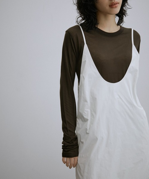 BASERANGE(ベースレンジ)の「【Baserange】LONG SLEEVE TEE(Tシャツ/カットソー・レディース・ブラック/スミクロ/ブラウン系その他/ベージュ・S)」の21枚目の写真
