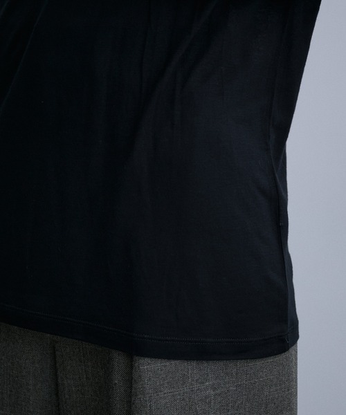 BASERANGE(ベースレンジ)の「【Baserange】LONG SLEEVE TEE(Tシャツ/カットソー・レディース・ブラック/スミクロ/ブラウン系その他/ベージュ・S)」の6枚目の写真