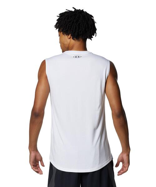 UNDER ARMOUR(アンダーアーマー)の「UAロングショット スリーブレスTシャツ(バスケットボール/メンズ)(タンクトップ・メンズ・ブラック/ホワイト・L/M/XL/S/3XL/XXL)」の18枚目の写真
