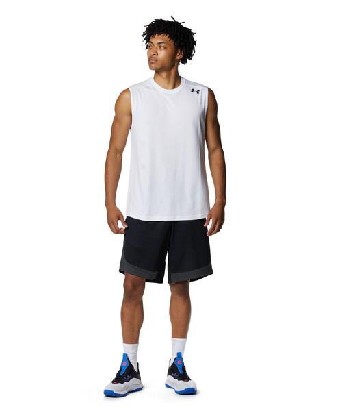 UNDER ARMOUR(アンダーアーマー)の「UAロングショット スリーブレスTシャツ(バスケットボール/メンズ)(タンクトップ・メンズ・ブラック/ホワイト・L/M/XL/S/3XL/XXL)」の17枚目の写真