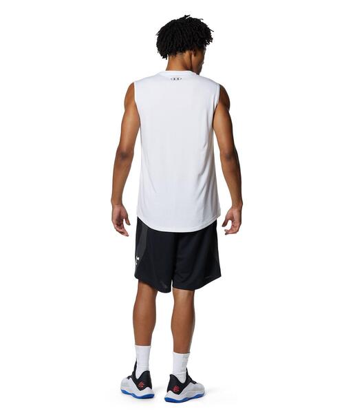 UNDER ARMOUR(アンダーアーマー)の「UAロングショット スリーブレスTシャツ(バスケットボール/メンズ)(タンクトップ・メンズ・ブラック/ホワイト・L/M/XL/S/3XL/XXL)」の16枚目の写真