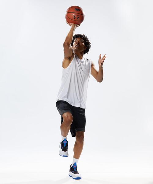UNDER ARMOUR(アンダーアーマー)の「UAロングショット スリーブレスTシャツ(バスケットボール/メンズ)(タンクトップ・メンズ・ブラック/ホワイト・L/M/XL/S/3XL/XXL)」の15枚目の写真