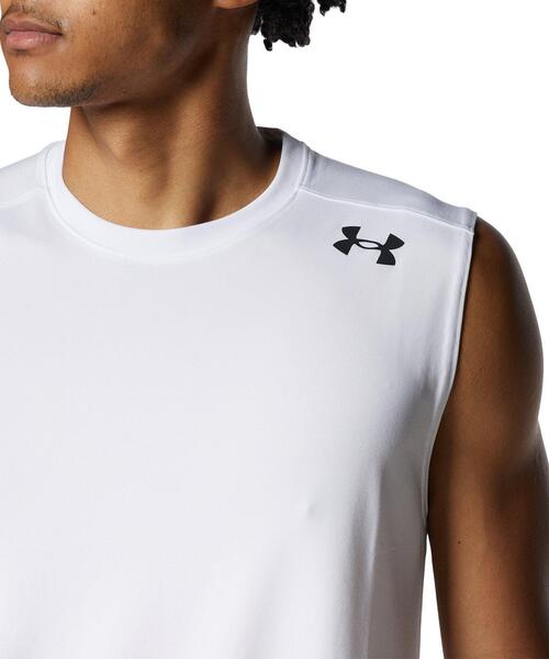 UNDER ARMOUR(アンダーアーマー)の「UAロングショット スリーブレスTシャツ(バスケットボール/メンズ)(タンクトップ・メンズ・ブラック/ホワイト・L/M/XL/S/3XL/XXL)」の14枚目の写真
