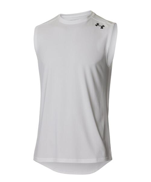 UNDER ARMOUR(アンダーアーマー)の「UAロングショット スリーブレスTシャツ(バスケットボール/メンズ)(タンクトップ・メンズ・ブラック/ホワイト・L/M/XL/S/3XL/XXL)」の12枚目の写真