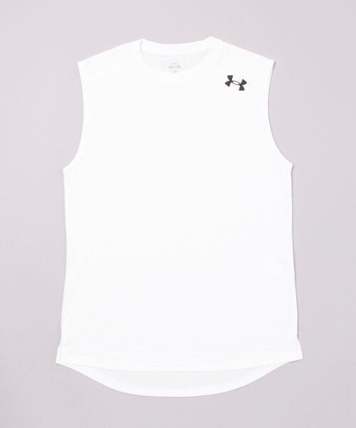 UNDER ARMOUR(アンダーアーマー)の「UAロングショット スリーブレスTシャツ(バスケットボール/メンズ)(タンクトップ・メンズ・ブラック/ホワイト・L/M/XL/S/3XL/XXL)」の9枚目の写真