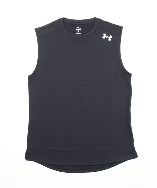 UNDER ARMOUR(アンダーアーマー)の「UAロングショット スリーブレスTシャツ(バスケットボール/メンズ)(タンクトップ・メンズ・ブラック/ホワイト・L/M/XL/S/3XL/XXL)」の10枚目の写真