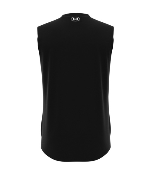 UNDER ARMOUR(アンダーアーマー)の「UAロングショット スリーブレスTシャツ(バスケットボール/メンズ)(タンクトップ・メンズ・ブラック/ホワイト・L/M/XL/S/3XL/XXL)」の6枚目の写真