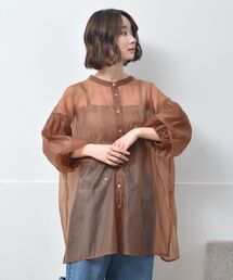 RETRO GIRL | 袖バルーンオーガンジーBL(シャツ/ブラウス)