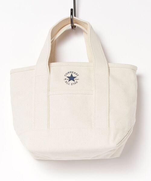 CONVERSE(コンバース)の「CONVERSE/コンバース canvasS tote/キャンバスSトートバッグ 17917200(トートバッグ・レディース・グリーン/ブラック系その他/ブラック/ライトブラウン/オフホワイト/サンドベージュ/ネイビー・ONESIZE)」の2枚目の写真