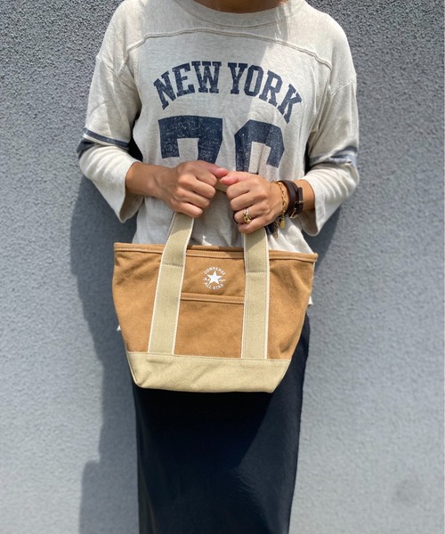 CONVERSE(コンバース)の「CONVERSE/コンバース canvasS tote/キャンバスSトートバッグ 17917200(トートバッグ・レディース・グリーン/ブラック系その他/ブラック/ライトブラウン/オフホワイト/サンドベージュ/ネイビー・ONESIZE)」の13枚目の写真