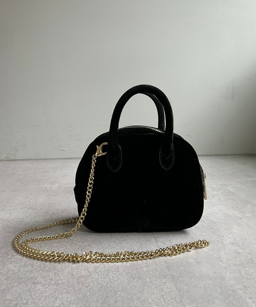 CIAOPANIC（チャオパニック）の「【CPC SCAMP】チェーン付きミニボストン（ボストンバッグ・レディース・ブラック/ボルドー/ベージュ/ネイビー・FREE）」の2枚目の写真