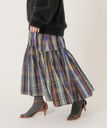 IENA | メモリータフタ ギャザーティアードスカート(スカート)