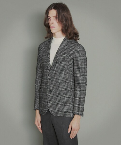MACKINTOSH LONDON（マッキントッシュ ロンドン）の「【FLEX JERSEY】イタリアンファブリックグレンチェックジャケット（テーラードジャケット・メンズ・グレー系その他・38/40）」の3枚目の写真