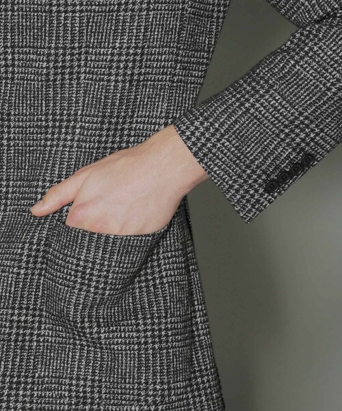 MACKINTOSH LONDON（マッキントッシュ ロンドン）の「【FLEX JERSEY】イタリアンファブリックグレンチェックジャケット（テーラードジャケット・メンズ・グレー系その他・38/40）」の6枚目の写真
