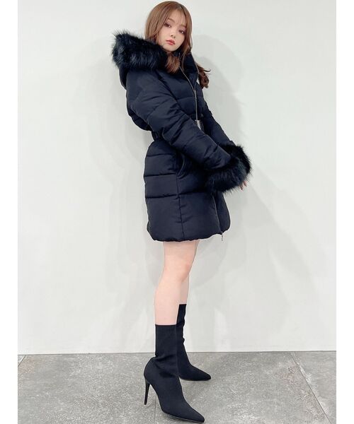 RESEXXY(リゼクシー)の「ストレッチスレンダーブーツ(ブーツ・レディース・アイボリー/ブラック・SMALL/MEDIUM/LARGE)」の10枚目の写真