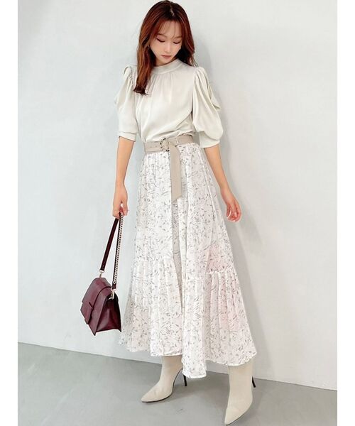 RESEXXY(リゼクシー)の「ストレッチスレンダーブーツ(ブーツ・レディース・アイボリー/ブラック・SMALL/MEDIUM/LARGE)」の7枚目の写真