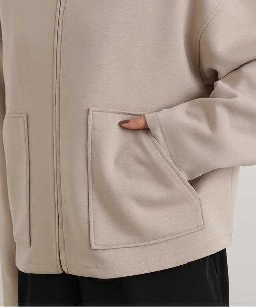 NATURAL BEAUTY BASIC（ナチュラルビューティーベーシック）の「フォルムカットブルゾン（ブルゾン・レディース・ブラック/ベージュ系その他2・SMALL/MEDIUM）」の20枚目の写真