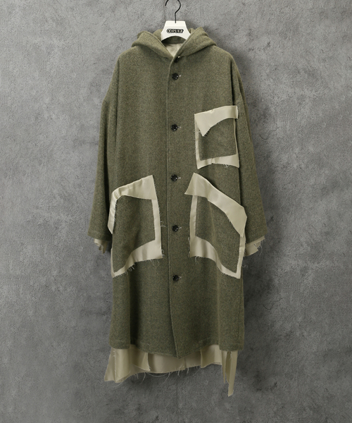 【SULVAM / サルバム】HOODED OVER COAT