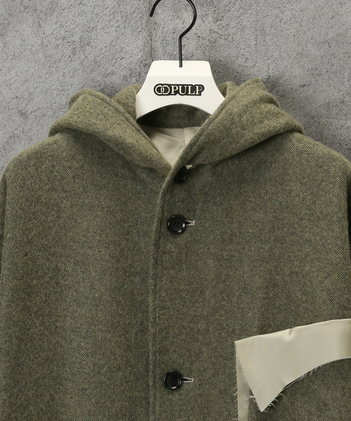 ジャケット・アウター 22AW sulvam HOODED OVER COAT NAVY 22AW sulvam HOODED OVER COAT NAVY