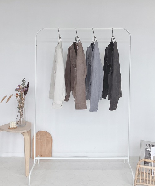 AS KNOW AS plus（アズノゥアズプラス）の「♪ポンチでライダースジャケット（ライダースジャケット・レディース・ブルー/アイボリー/モカ/スミクロ/ピンク/ライトブラウン・FREE）」の13枚目の写真