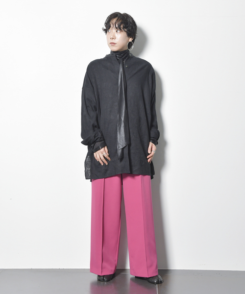 CITYSHOP(シティーショップ)の「PINTUCK WIDE パンツ(その他パンツ・レディース・ブラック/ピンク・38/36)」の15枚目の写真