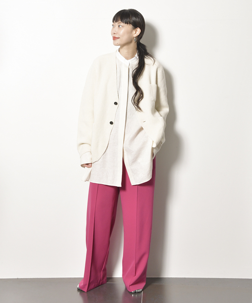 CITYSHOP(シティーショップ)の「PINTUCK WIDE パンツ(その他パンツ・レディース・ブラック/ピンク・38/36)」の18枚目の写真