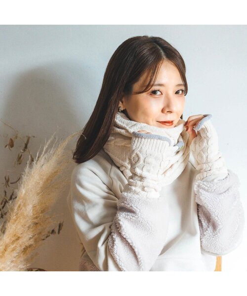 セール】WEB限定 ケーブル編みアームカバー（大人）【BREEZE by yumi