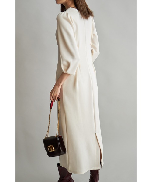 &. NOSTALGIA(アンドドットノスタルジア)の「【yuumiさんコラボ】ダンボールポンチタックワンピース(ワンピース・レディース・アイボリー/ダークネイビー・FREE)」の10枚目の写真